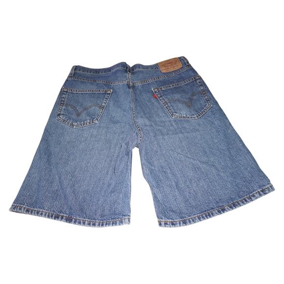 Vintage Levi’s 550 Relaxed Fit Denim Shorts Blue Jean Cutoffs 90s USA Made Style - Picture 2 of 6